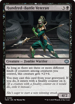 Hundred-Battle Veteran (TDM-082) - Tarkir: Dragonstorm Foil