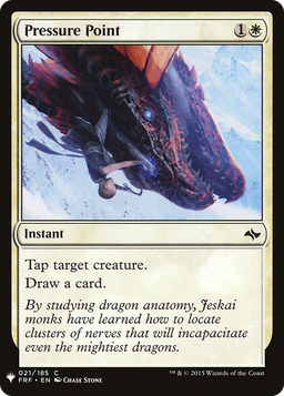 Pressure Point (LIST-FRF-21) - The List