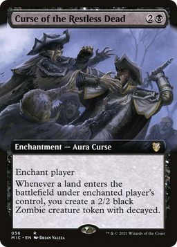 Curse of the Restless Dead (Extended Art) (MIC-056) - Midnight Hunt Commander: (Extended Art)