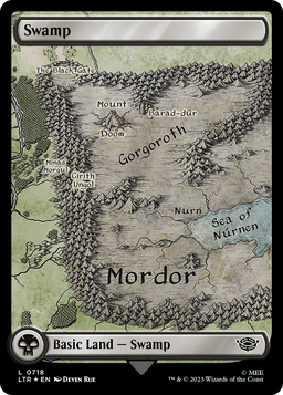 Swamp (0718) (Surge Foil) (LTR-718) - The Lord of the Rings: Tales of Middle-earth Foil