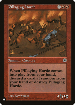 Pillaging Horde (LIST-) - The List