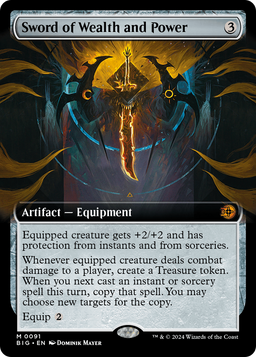 Sword of Wealth and Power (Extended Art) (BIG-091) - The Big Score: (Extended Art) Foil