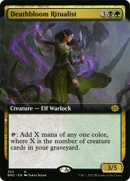 Deathbloom Ritualist (Extended Art) (BRO-353) - The Brothers' War: (Extended Art)