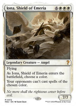 Iona, Shield of Emeria (White Border) (MB2-012) - Mystery Booster 2