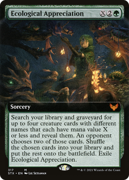 Ecological Appreciation (Extended Art) (STX-317) - Strixhaven: School of Mages: (Extended Art) Foil