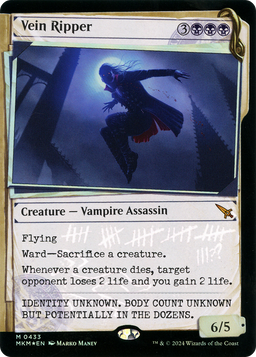 Vein Ripper (Showcase) (Invisible Ink) (MKM-433) - Murders at Karlov Manor: (Showcase) Foil