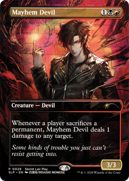 Mayhem Devil (SLP-028) - Secret Lair Showdown (Borderless)