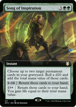 Song of Inspiration (Extended Art) (AFC-311) - Forgotten Realms Commander: (Extended Art)