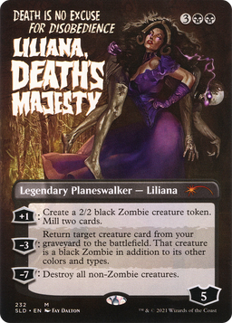 Liliana, Death's Majesty (SLD-232) - Secret Lair Drop (Borderless) Foil