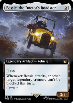 Bessie, the Doctor's Roadster (Extended Art) (WHO-455) - Doctor Who: (Extended Art)