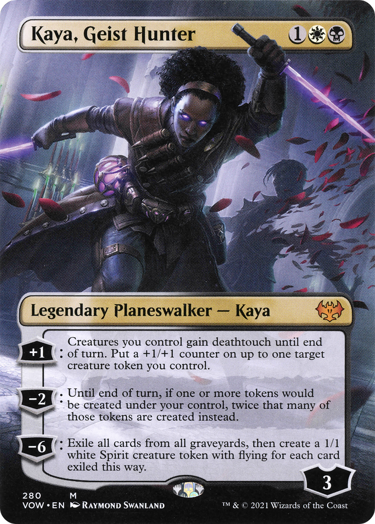 Kaya, Geist Hunter (Borderless) (VOW-280) - Innistrad: Crimson Vow