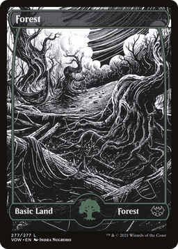 Forest (277) (VOW-277) - Innistrad: Crimson Vow: (Showcase) Foil