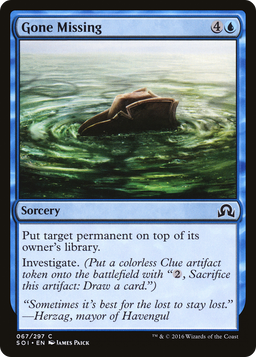 Gone Missing (SOI-067) - Shadows over Innistrad