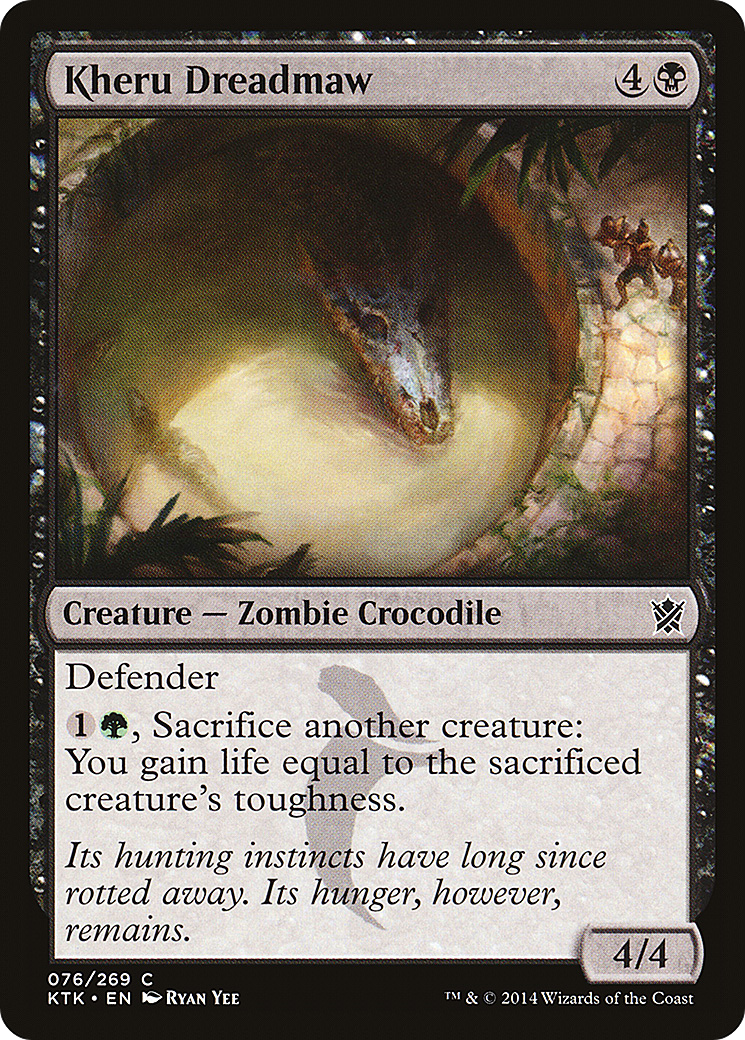 Kheru Dreadmaw (KTK-076) - Khans of Tarkir Foil