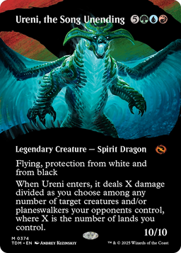 Ureni, the Song Unending (Borderless) (TDM-374) - Tarkir: Dragonstorm: (Showcase) Foil