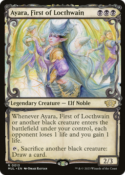 Ayara, First of Locthwain (MUL-013) - Multiverse Legends: (Showcase) Foil