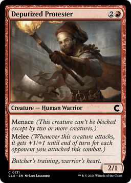 Deputized Protester (CLU-131) - Ravnica: Clue Edition