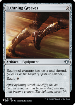 Lightning Greaves (CMM) (LIST-0398) - The List