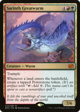 Sarinth Greatwurm (BRO-220) - The Brothers' War Foil