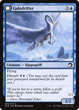 Galedrifter (MID-055) - Innistrad: Midnight Hunt: (Double Faced Transform) Foil