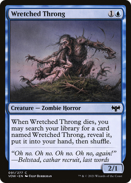 Wretched Throng (VOW-091) - Innistrad: Crimson Vow Foil