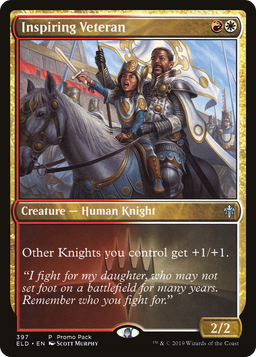 Inspiring Veteran (PPELD-397) - Throne of Eldraine Foil
