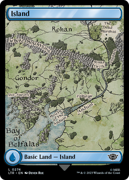 Island (0274) (LTR-274) - The Lord of the Rings: Tales of Middle-earth Foil