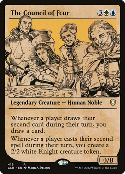 The Council of Four (Showcase) (CLB-419) - Commander Legends: Battle for Baldur's Gate: (Showcase) Foil