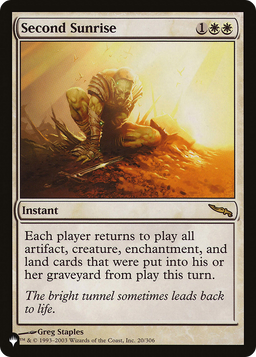 Second Sunrise (LIST-20/306) - The List