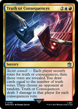 Truth or Consequences (Surge Foil) (WHO-768) - Doctor Who Foil