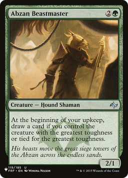 Abzan Beastmaster (LIST-FRF-119) - The List