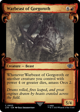 Warbeast of Gorgoroth (Showcase Scrolls) (LTR-603) - The Lord of the Rings: Tales of Middle-earth: (Showcase)