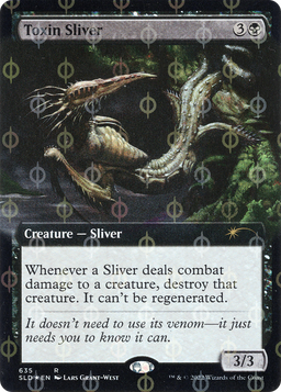 Toxin Sliver (Extended Art) (Step-and-Compleat Foil) (SLD-635) - Secret Lair Drop: (Extended Art) Foil