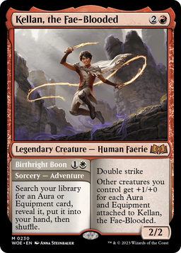 Kellan, the Fae-Blooded (WOE-230) - Wilds of Eldraine Foil