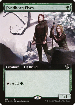 Fyndhorn Elves (Extended Art) (CMR-678) - Commander Legends: (Extended Art) Foil
