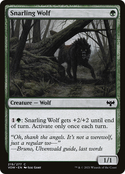 Snarling Wolf (VOW-219) - Innistrad: Crimson Vow