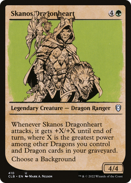 Skanos Dragonheart (Showcase) (CLB-410) - Commander Legends: Battle for Baldur's Gate: (Showcase) Foil