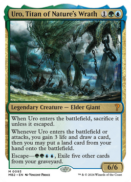Uro, Titan of Nature's Wrath (White Border) (MB2-093) - Mystery Booster 2