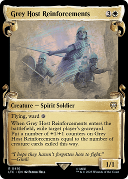 Grey Host Reinforcements (Showcase Scrolls) (LTC-416) - Tales of Middle-earth Commander: (Showcase)