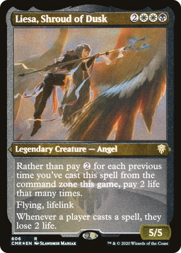 Liesa, Shroud of Dusk (Foil Etched) (CMR-606) - Commander Legends Foil
