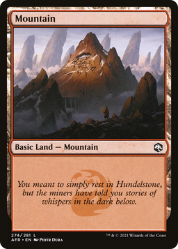 Mountain (274) (AFR-274) - Adventures in the Forgotten Realms Foil