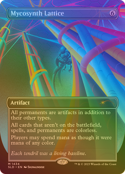 Mycosynth Lattice (Rainbow Foil) (SLD-1434) - Secret Lair Drop (Borderless) Foil