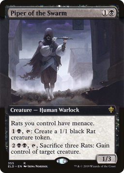 Piper of the Swarm (Extended Art) (ELD-355) - Throne of Eldraine: (Extended Art)