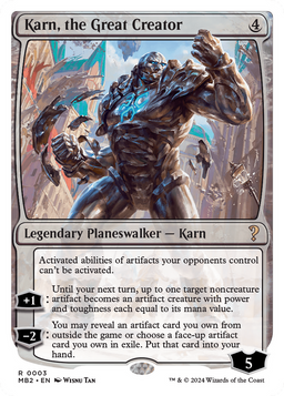 Karn, the Great Creator (White Border) (MB2-003) - Mystery Booster 2