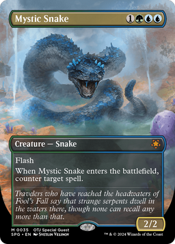 Mystic Snake (Borderless) (SPG-035) - Special Guests Foil
