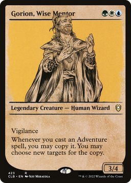 Gorion, Wise Mentor (Showcase) (CLB-423) - Commander Legends: Battle for Baldur's Gate: (Showcase)