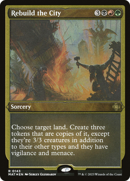 Rebuild the City (MAT-143) - March of the Machine: The Aftermath Etched Foil