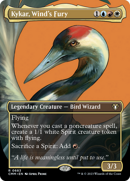 Kykar, Wind's Fury (Borderless) (CMM-683) - Commander Masters Foil