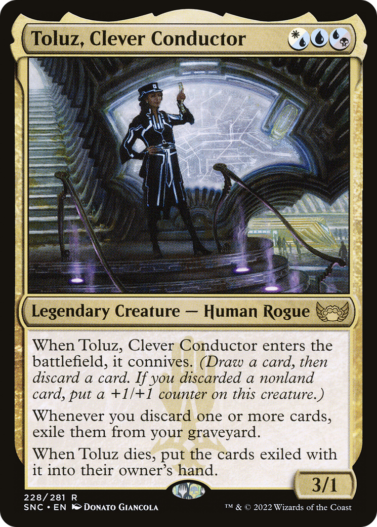 Toluz, Clever Conductor (SNC-228) - Streets of New Capenna Foil