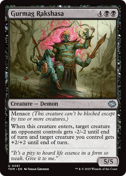 Gurmag Rakshasa (TDM-081) - Tarkir: Dragonstorm Foil